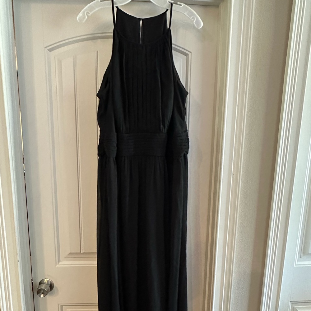 David's Bridal Classic Black Gown